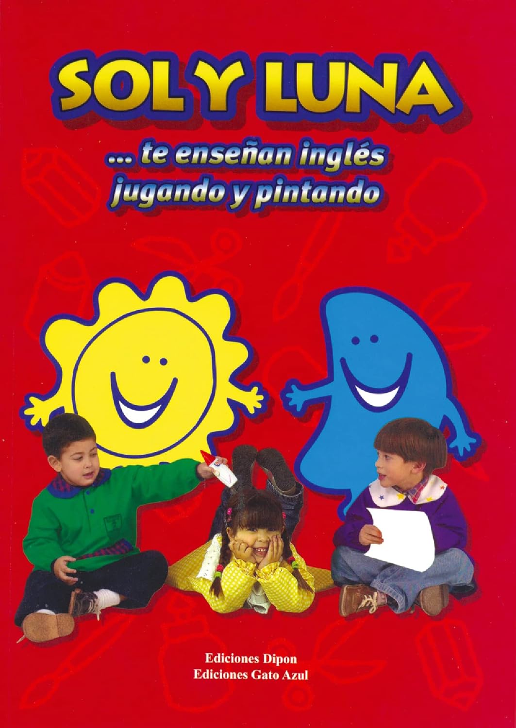 Libro Sol y Luna...Te enseñan Inglés jugando y pintando