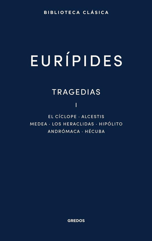 Libro Eurípides. Tragedias I