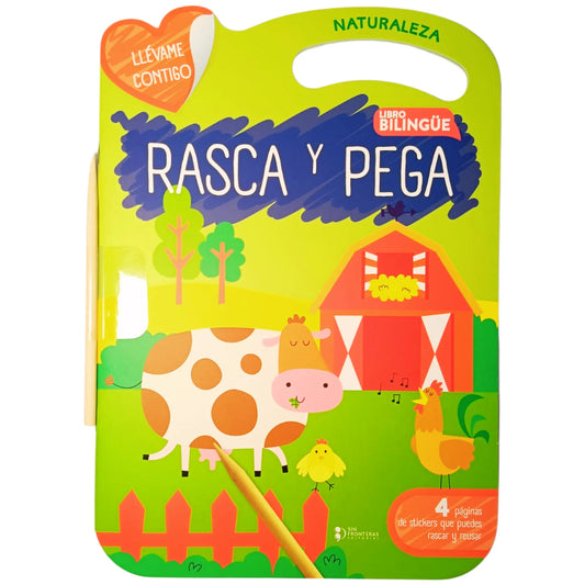 Libro Naturaleza: Rasca y pega