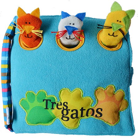 Libro en tela- Tres Gatos